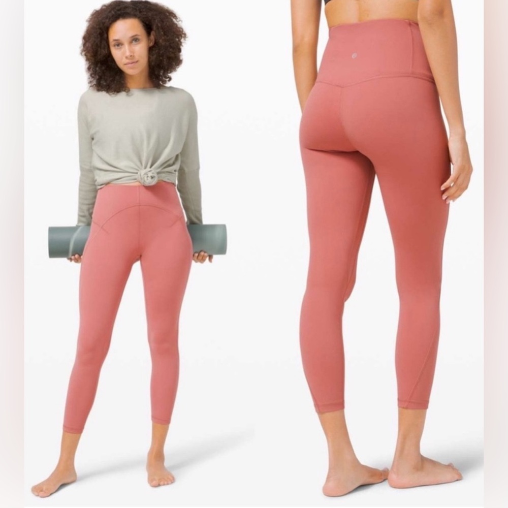 Lululemon Women’s Unlimit High-Rise Tight 25" Leggings in Brier‎ Rose Size 6